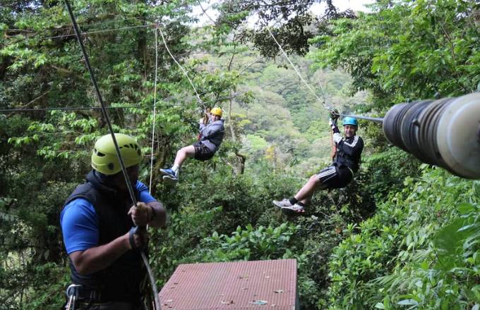 Adventure Tour in Monteverde Cloudforest in Canopy